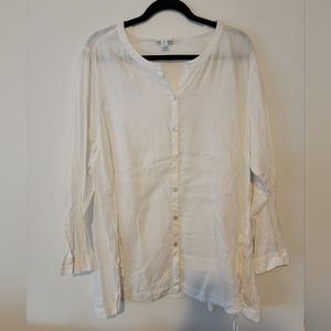 J jill love linen button down